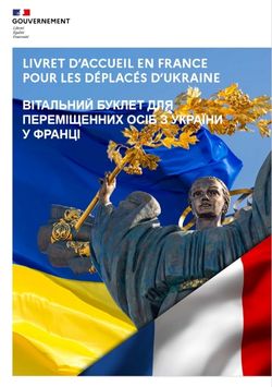 Livret d’accueil en France pour les déplacés d’Ukraine
