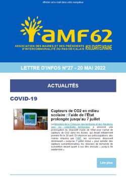 Lettre d’infos AMF62 N°27 – 20 mai 2022