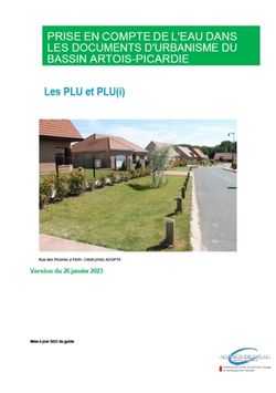 Prise en compte de l’eau dans les documents d’urbanisme : deux guides de l’Agence de l’Eau Artois-Picardie