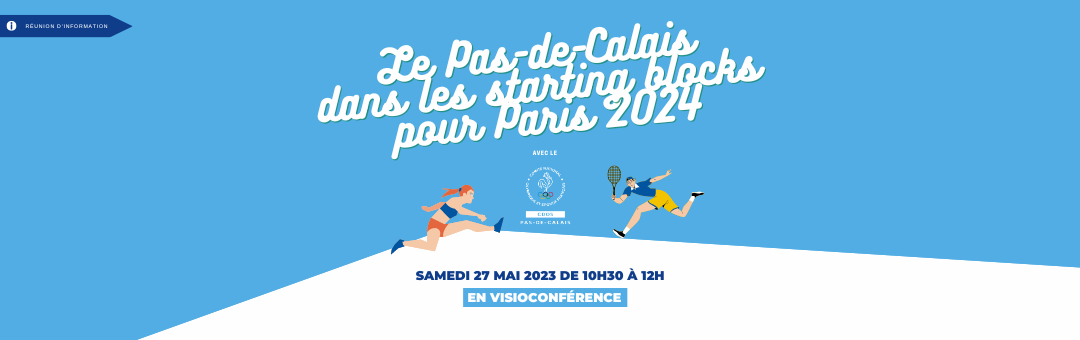 Bannière Le Pas-de-Calais dans les starting blocks pour Paris 2024 AMF62xCDOS62