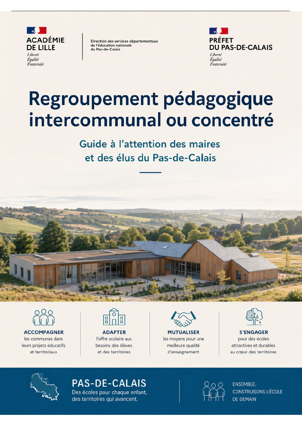 Guide à l&rsquo;attention des maires du Pas-de-Calais : Regroupement pédagogique intercommunal ou concentré